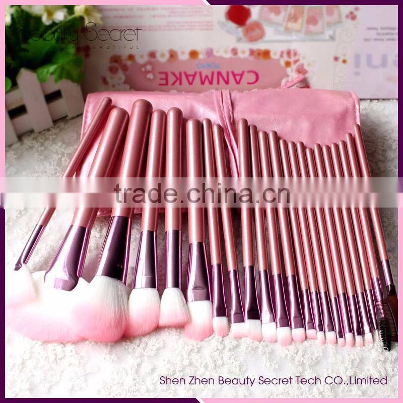 Stock Wholesale Red Beautiful makeup brush set Flower Goat Hair Make Up Brush
