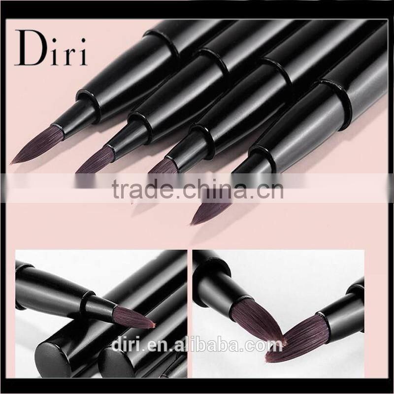 Automatic lip brush pen makeup brush with synthetic makeup brush