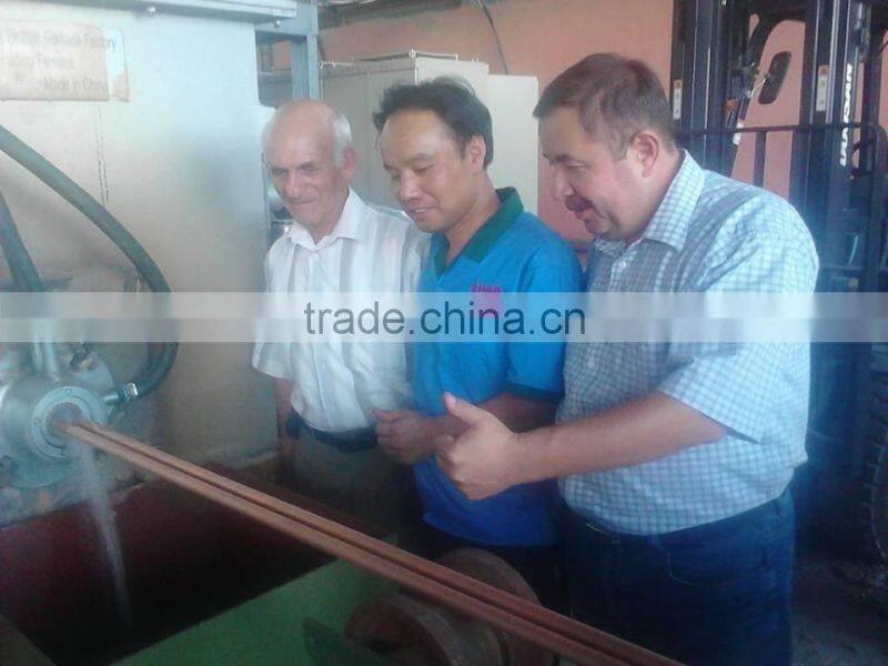 Upward continuous casting electrical furance for rod, tube and strip