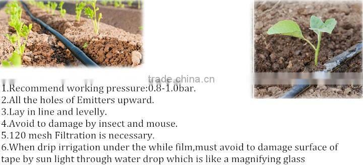 PE drip tape irrigation drip tape/tube/pipe