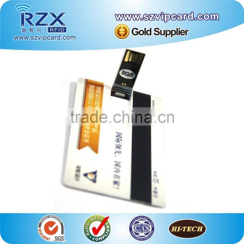 2015 new arrival PVC flash drive card usb card with factory low price