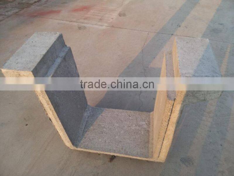 U shape concrete channel making machine , Concrete U Channel Forming Machine