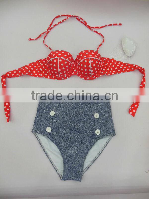 high waisted denim shorts