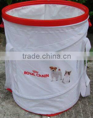 Foldable nylon pop up spiral collapsible Pet Food container