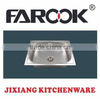 62*47cm Small single bowl stainless steel kitchen sink