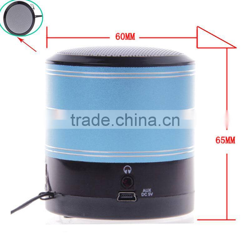 Portable laptop mini speaker USB Digital MP3 Player support HiFi U disk TF card LCD FM Radio LED light mini speaker