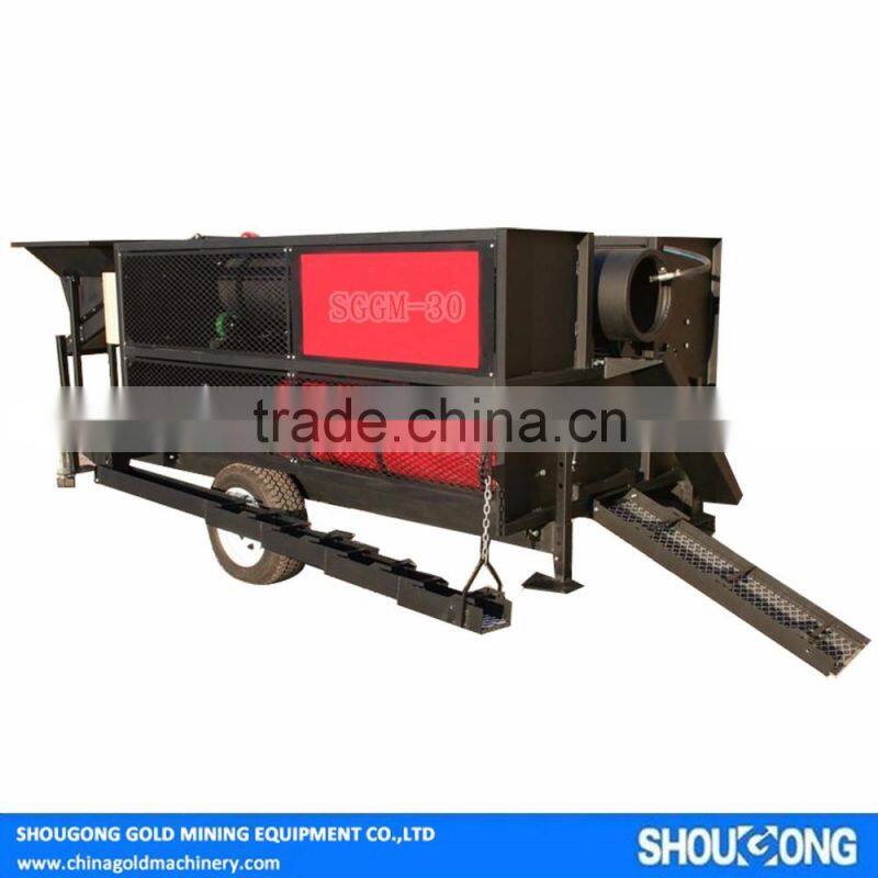 Mobile High Efficient Compact Gold Wash Plant