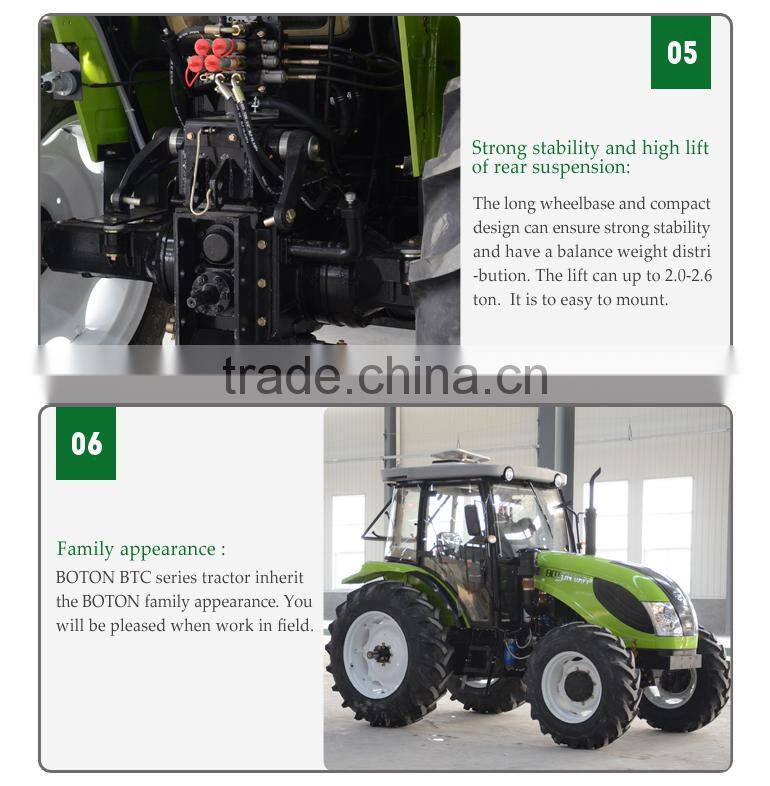 BOTON 80hp 800 4WD tractor with Luxury cabin and DEUTZ engine