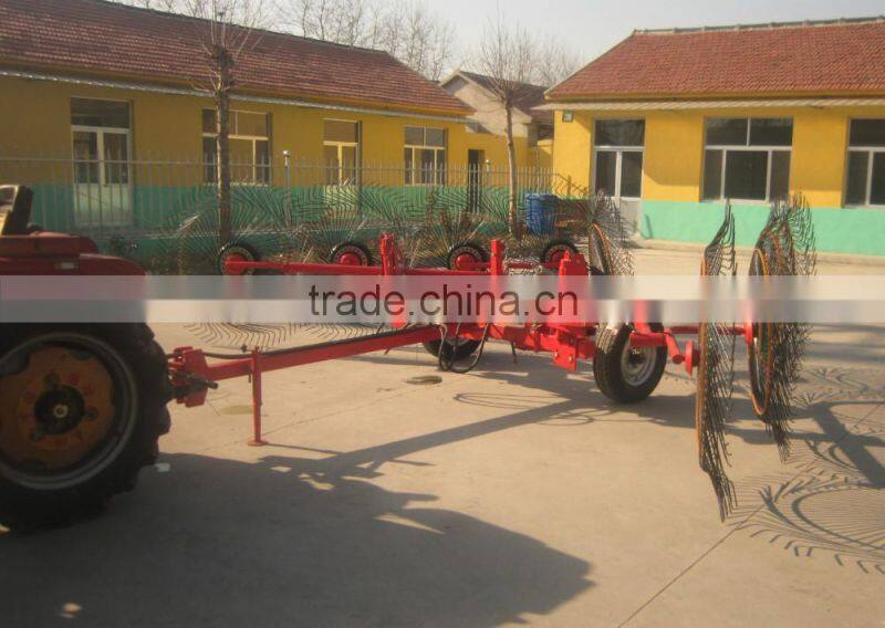 With Two Years Warranty 8 Wheel Caddy Hay Rake, Carted Hay Rake,Hay Tedder for Sale
