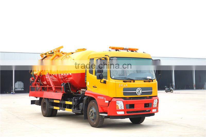 Good discount 11cbm vacuum sewage cleaning truck/sewer cleaning tanker truck
