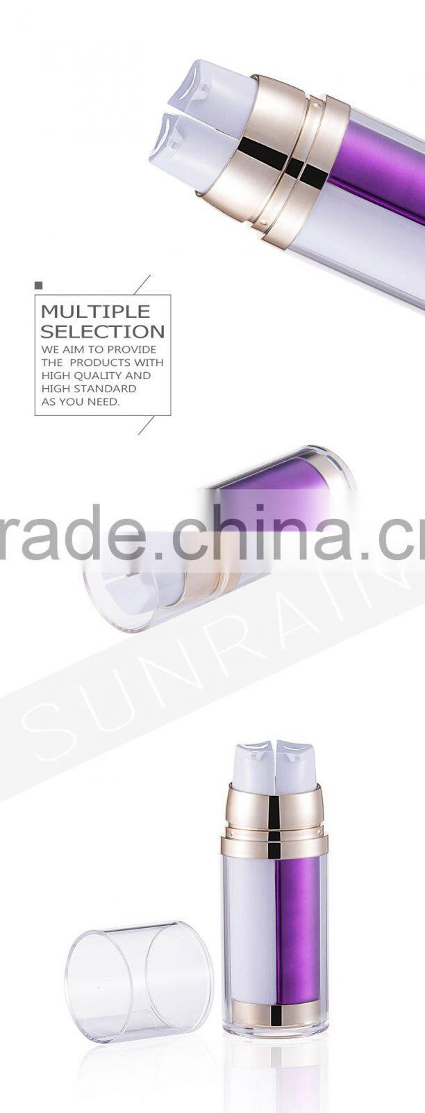 Customized fashional color face care cream PMMA body lotion bottle