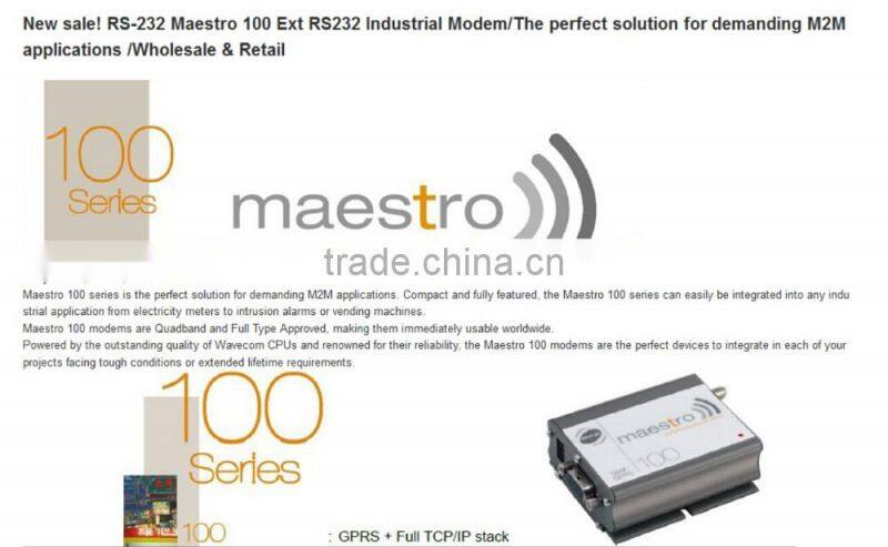 single port wireless GSM GPRS wacome modem mass sms Q2687 maestro 100 MODEM
