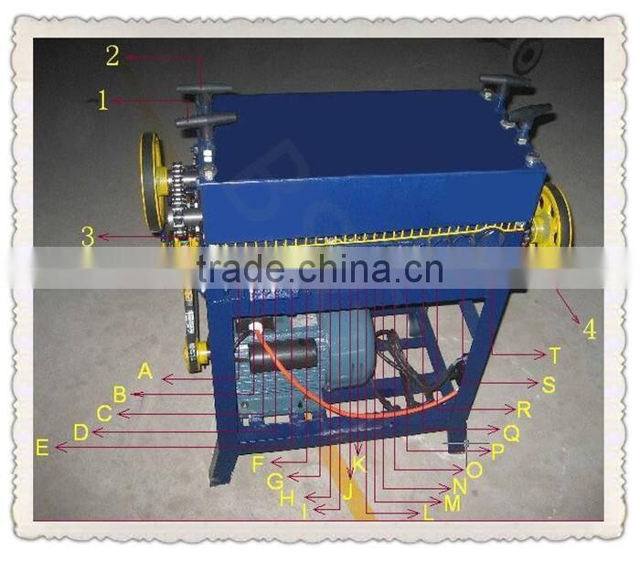 1-45mm automatic scrap cable wire peeling machine copper wire stripper recycling machine