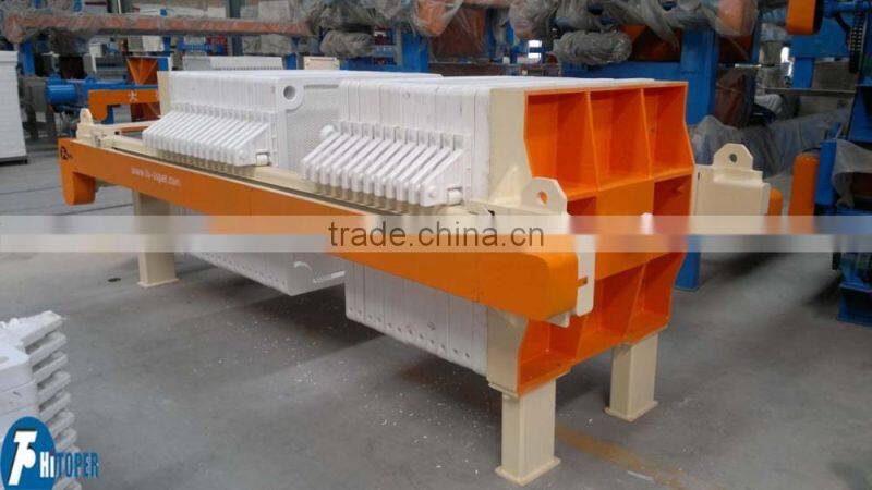 water quality treatment used hydraulic filter press