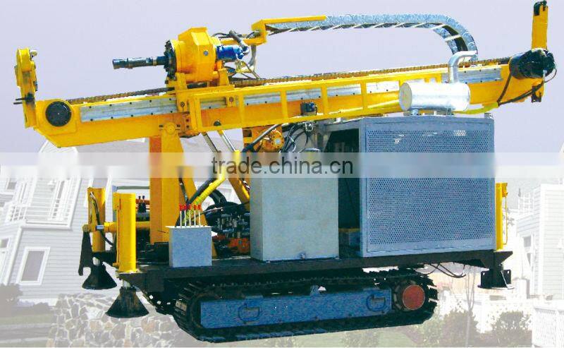 Multi-function crawler DTH drilling rig for selling!HFDZ350 high cost performance DTH drilling rig