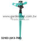 Full Circle Plastic Sprinkler With One-Way Plastic Spike