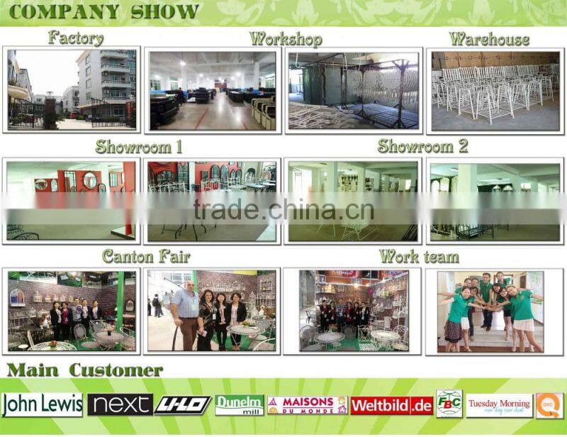 Strong Metal Frame Round Arch Garden Mirror