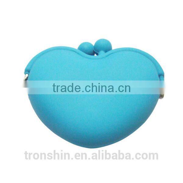 Factory Price Flexible Soft Rubber Squeeze Coin Purse for Keys