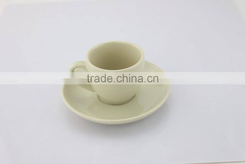 China factory wholesale custom color printed ceramic porcelain coffee tea cup and saucer set