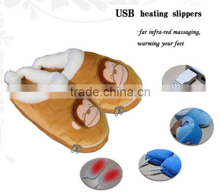 Newest Fashion Heated Slippers USB Warmer Shoes Electric USB Warm Slippers For Wholesale