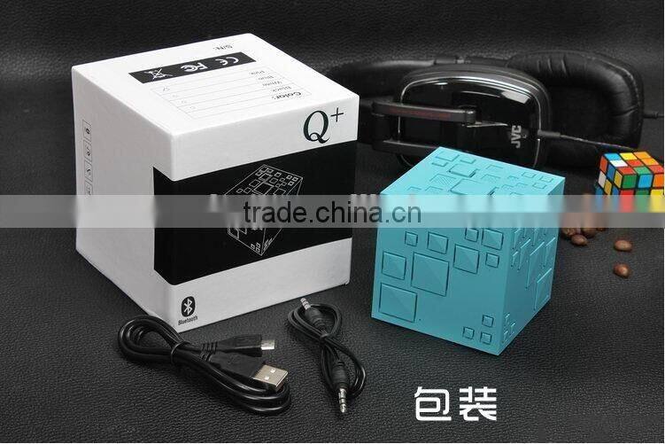 New Arrival Magic Cube Wireless Bluetooth Speaker With LED Flashlight/FM Radio Portable Q Plus Rubik's Cube Bluetooth Speaker