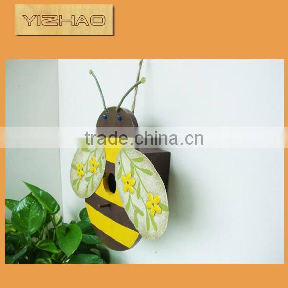 Outdoor Decorative Wooden Bird House Wholesale YZ-1201001