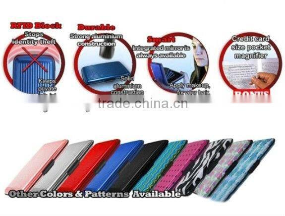 Supply fashion Waterproof and antimagnetic Aluminum Large card bag / card box