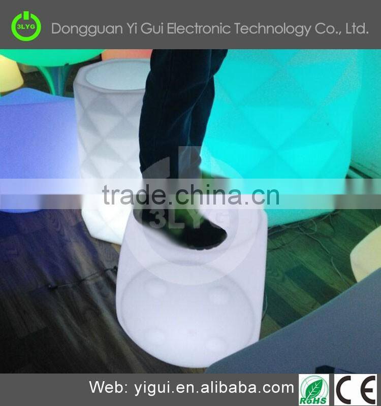 Waterproof led bar furniture big size table,portable bar counter table with RGBW