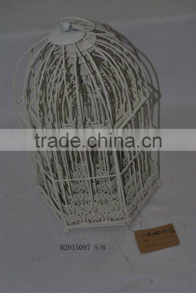 white birdcage