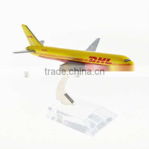 DHL Metal Airplane Model B757 for decoration