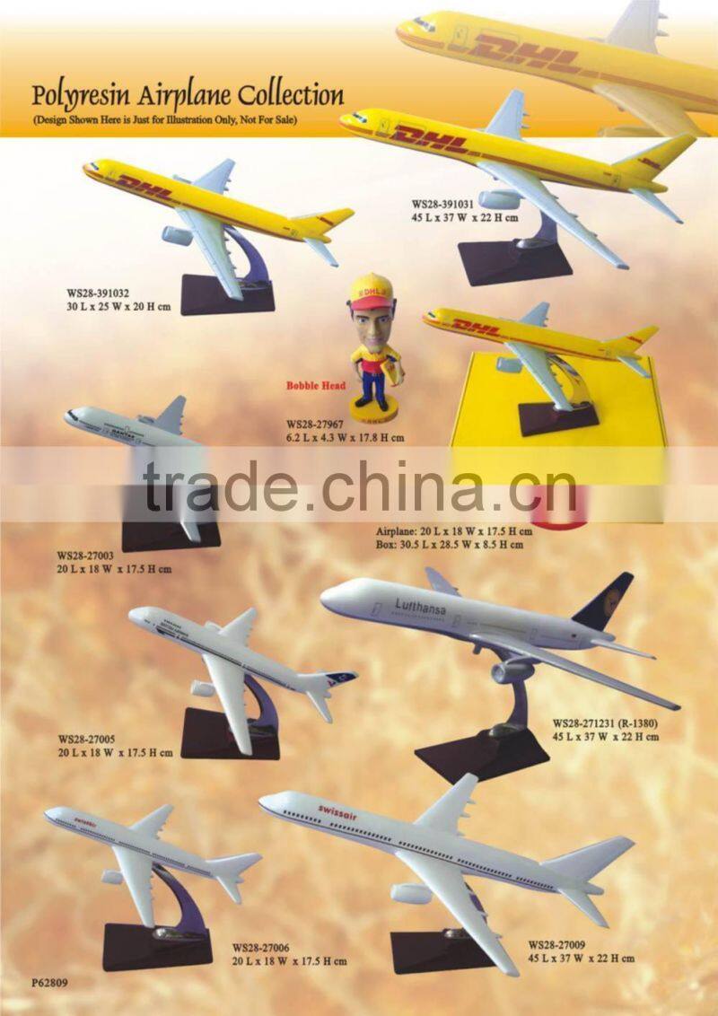 High Quality Polyresin B757 DHL Model Airplane