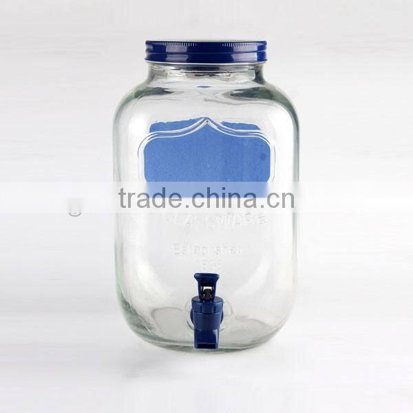 circleware colorful 5L yorkshire glass beverage drink dispenser