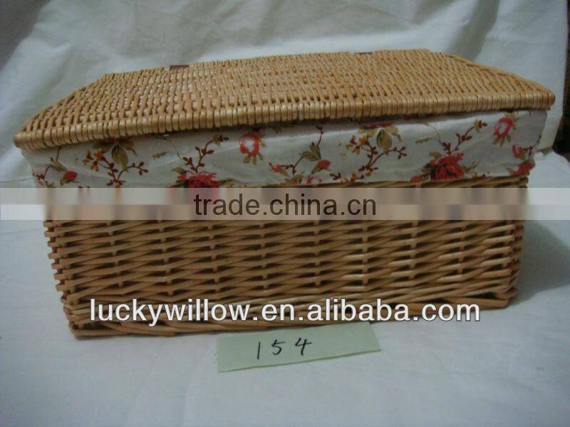 handmade wicker storage baskets with Lid