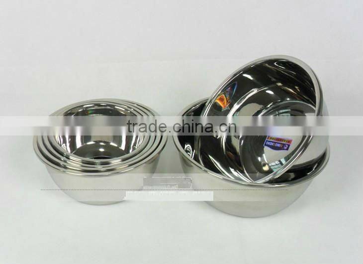 Stainless steel mixing bowl set,Salad bowl,soup bowl