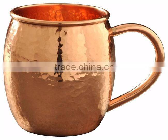copper hammered moscow mule mug