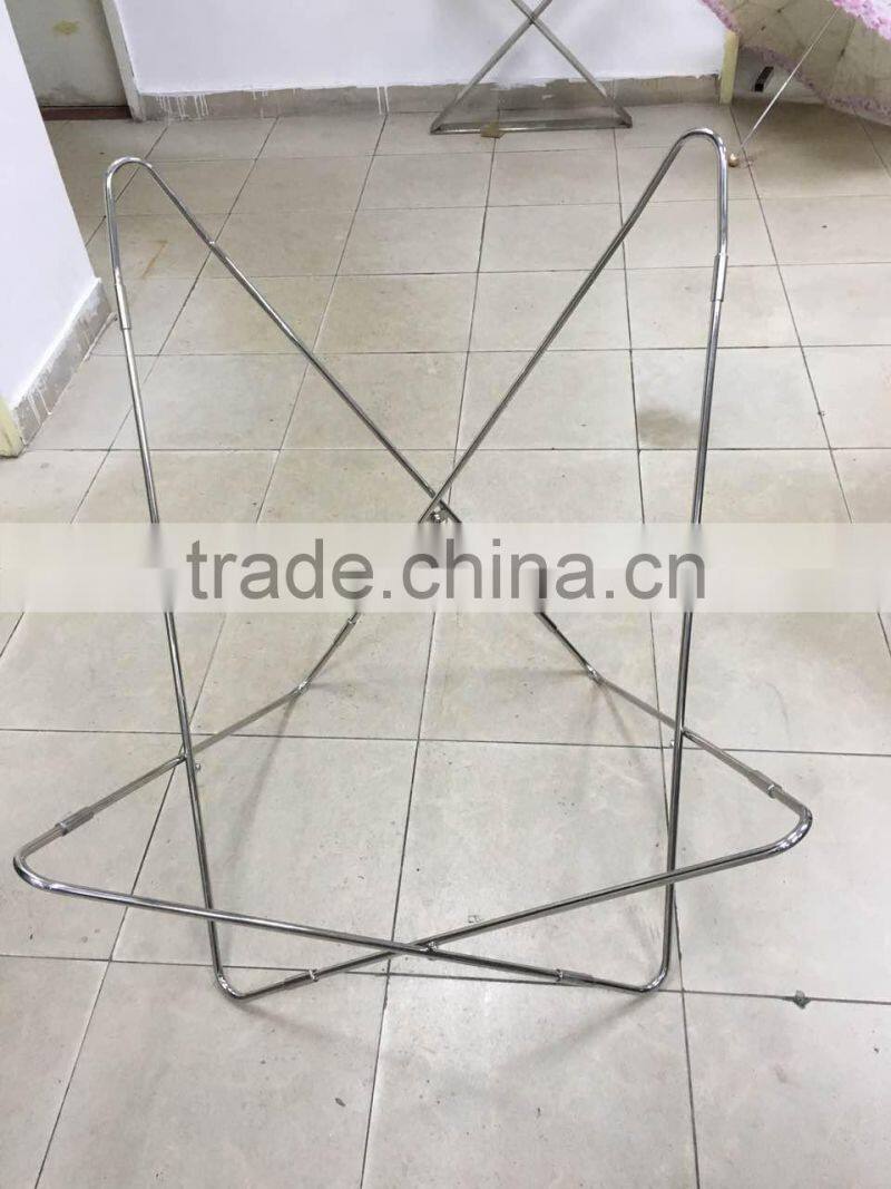 BKF folding chair metal butterfly chair with solid steel frames