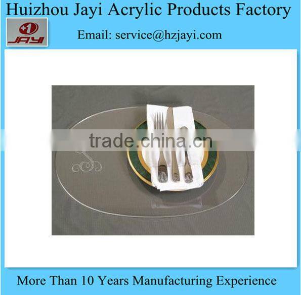 Factory wholesale custom acrylic lucite plastic wedding placemats