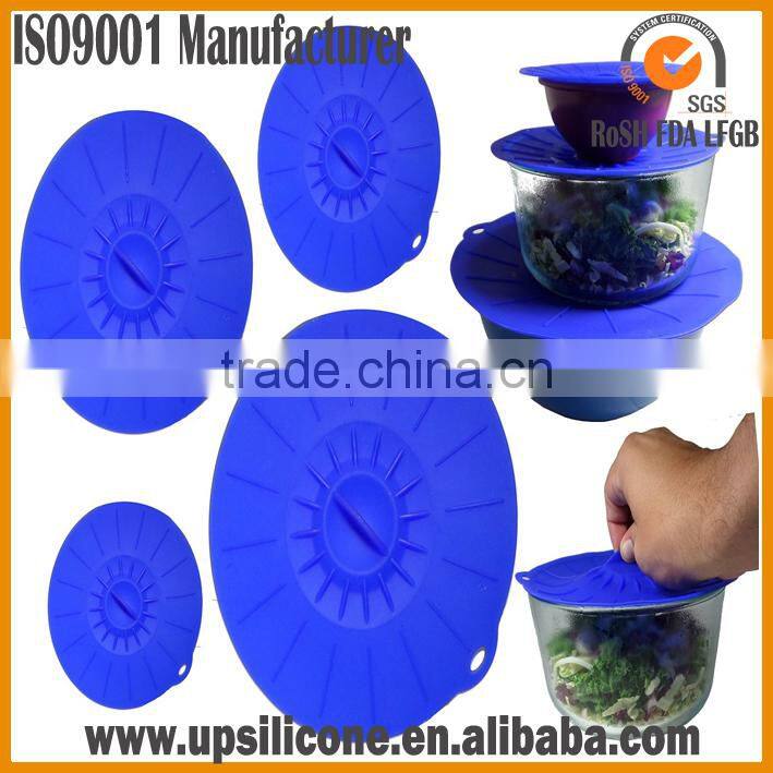 mircowave oven safe silicone pot cover set of 5pcs