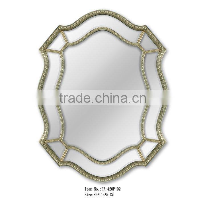 Foshan factory polyresin framed mirror FA-420P-02