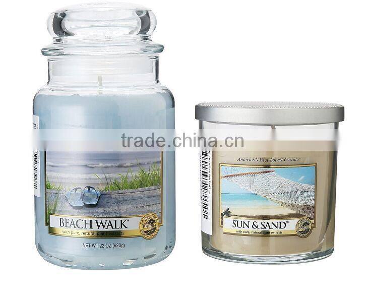 80ml 250ml 350ml glass wax jar glass candle holder with mushroom lid