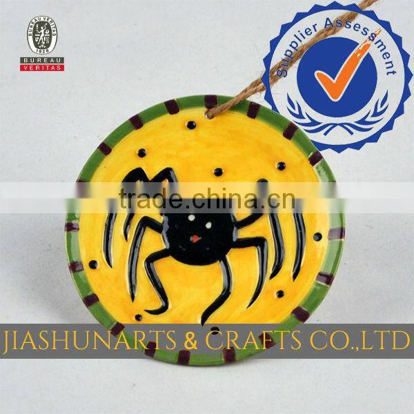 Spider Relief Ceramic Wall Hanging Decoration