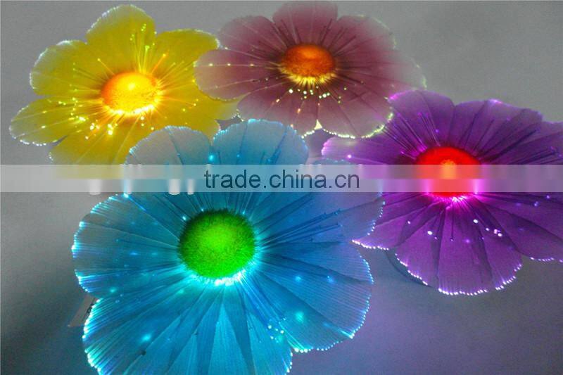 wholesale new design artificial plastic flowers with LED light