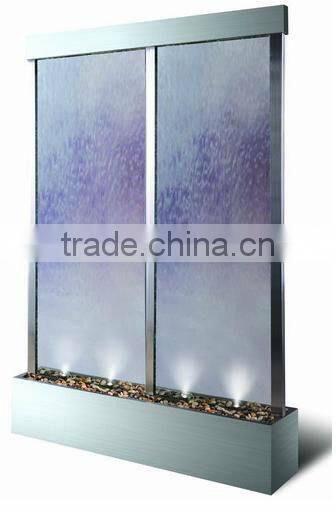 glass waterfall counter partition