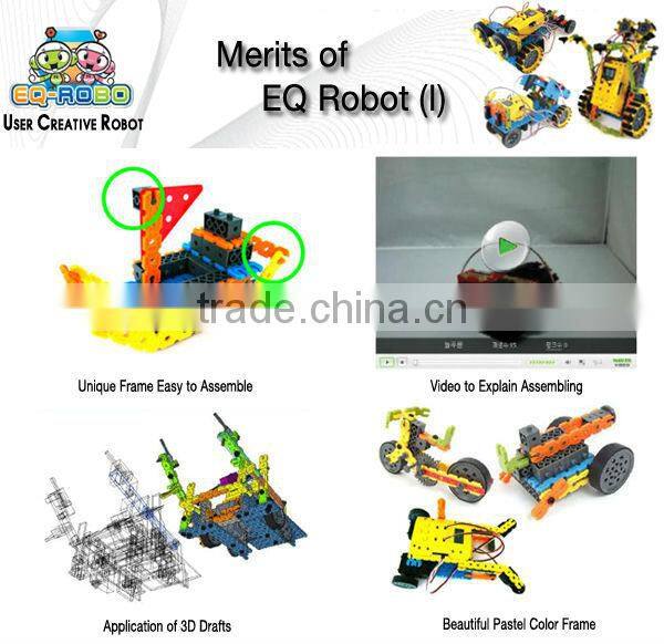 Self Assemble Toys Programmable Educational Robot Kit EQ Robot EQ3(Advanced Course) Designed in Korea