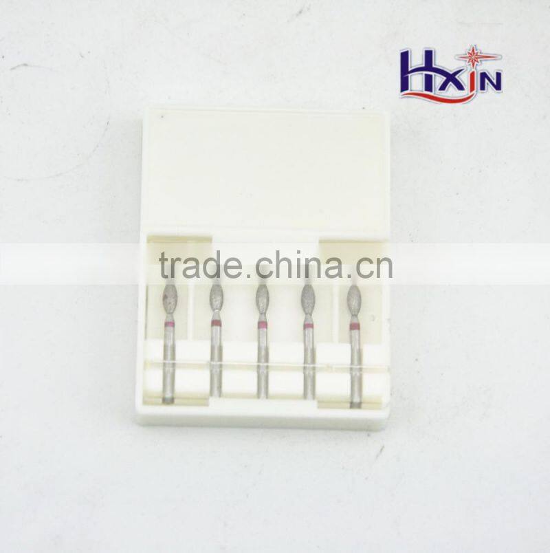 Mini stainless steel electroplated diamond bur set for dental/Diamond Dental Bur and files