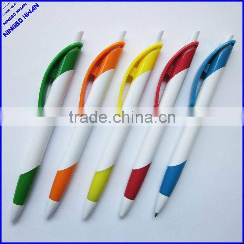 Different colors cheap plastic simple pen for promotion