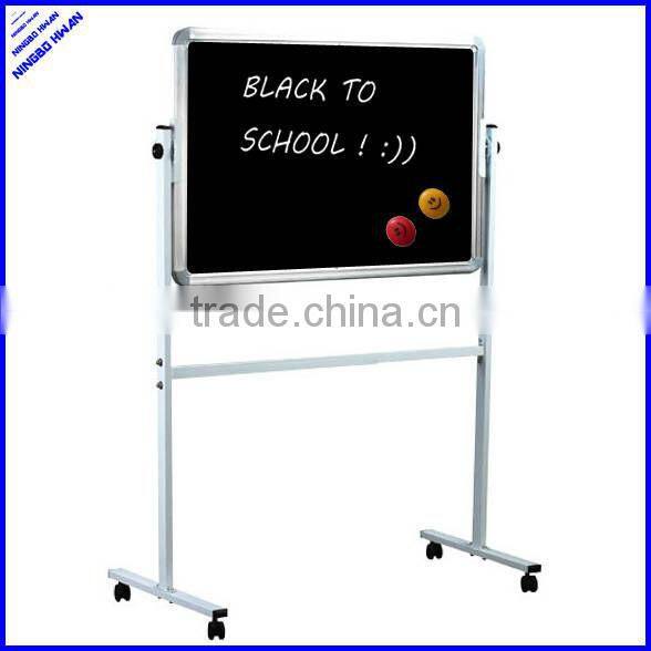 High quality 60x90cm mobile green board stand with wheels