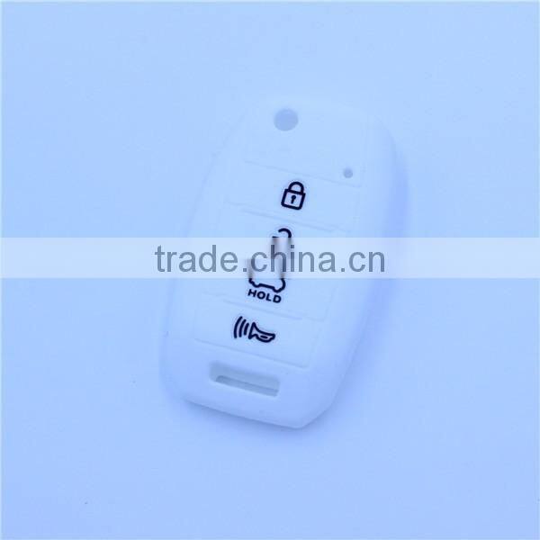 Nice silicone car key covers for hyundaikia 4 buttons floding remote keys