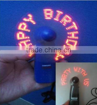 Mini Led Flashing Message Fan, Portable Mini Fan LS Eplus