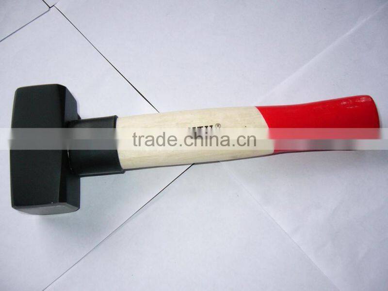 drop forging stoning hammer head with wooden handle